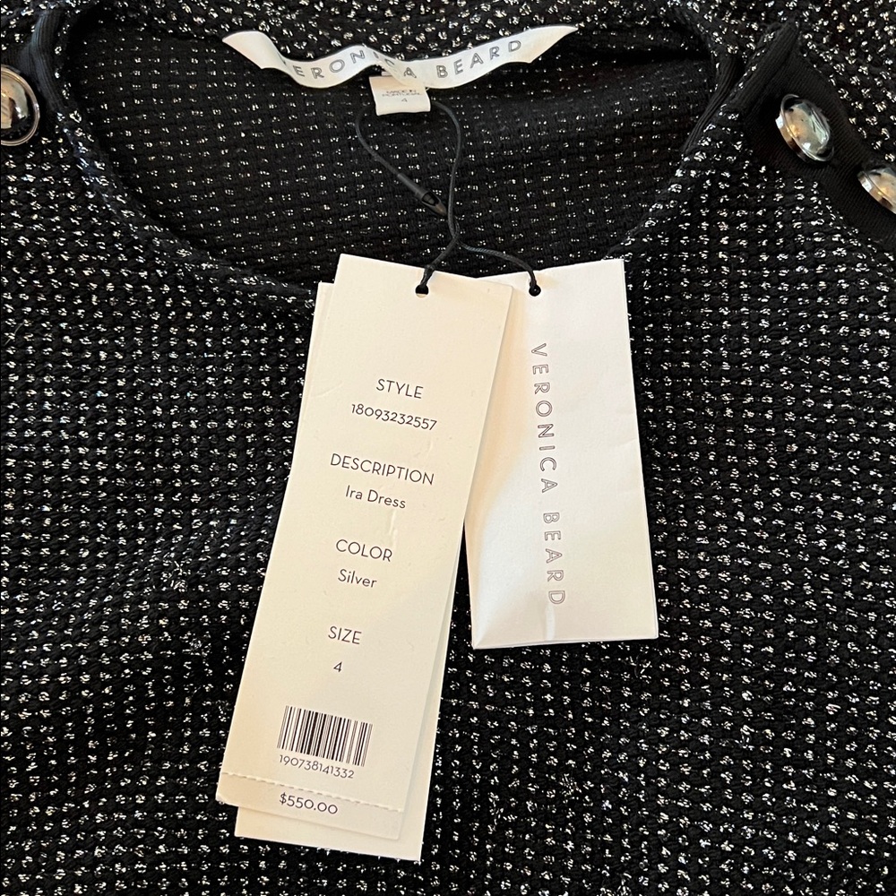 Veronica Beard | Ira Dress, Silver - Picture 7 of 7